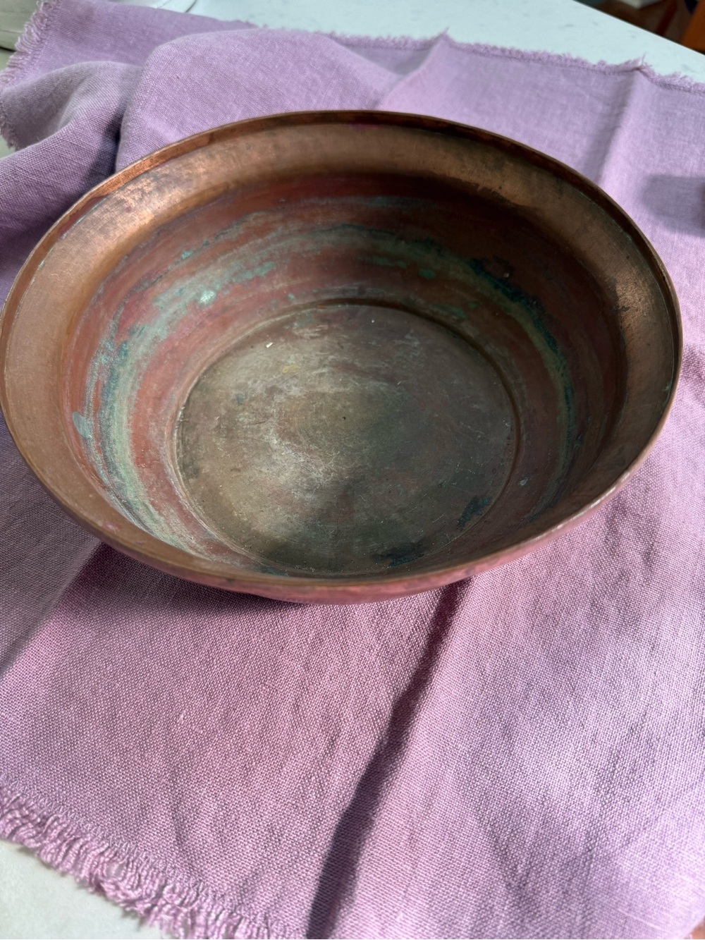 Antique Copper Decorative Bowl